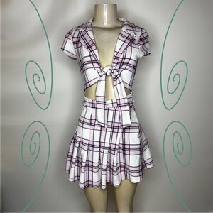 Almost famous plaid dress, size S